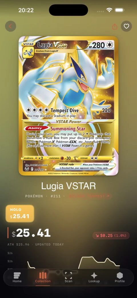 洛奇亚VSTAR 金色秘稀卡牌详情