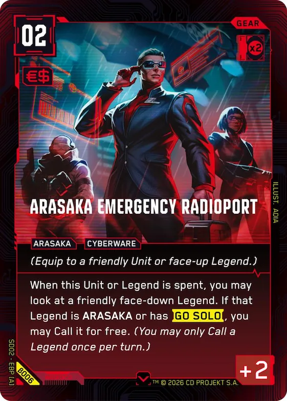 Arasaka Emergency Radioport #b6 – Embracing Power - Beta Starter Deck