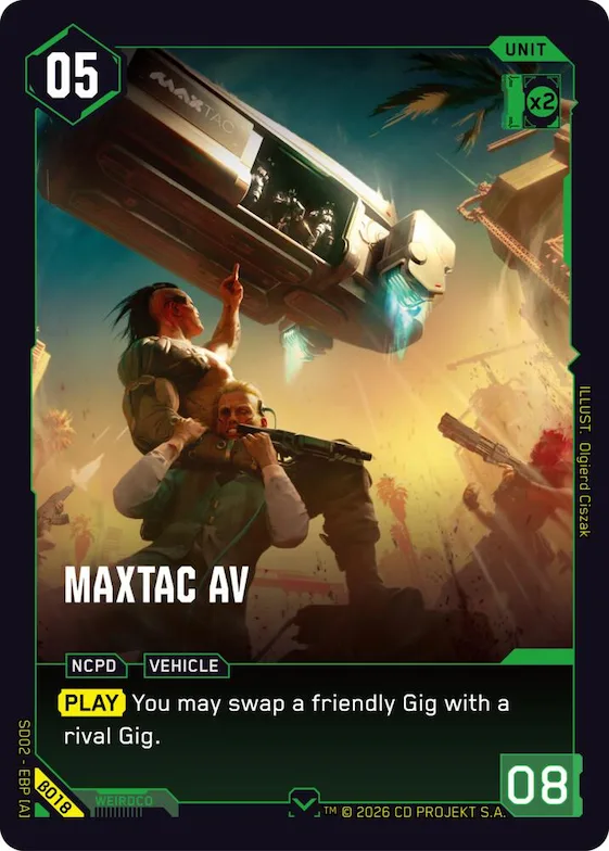 MaxTac AV #b18 – Embracing Power - Beta Starter Deck
