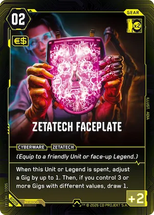 Zetatech Faceplate #b9 – The Heist - Beta Starter Deck