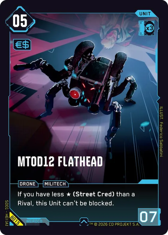 MT0D12 Flathead #b15 – The Heist - Beta Starter Deck