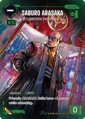 Saburo Arasaka - Stubborn Patriarch #b4 – Box Toppers - Beta