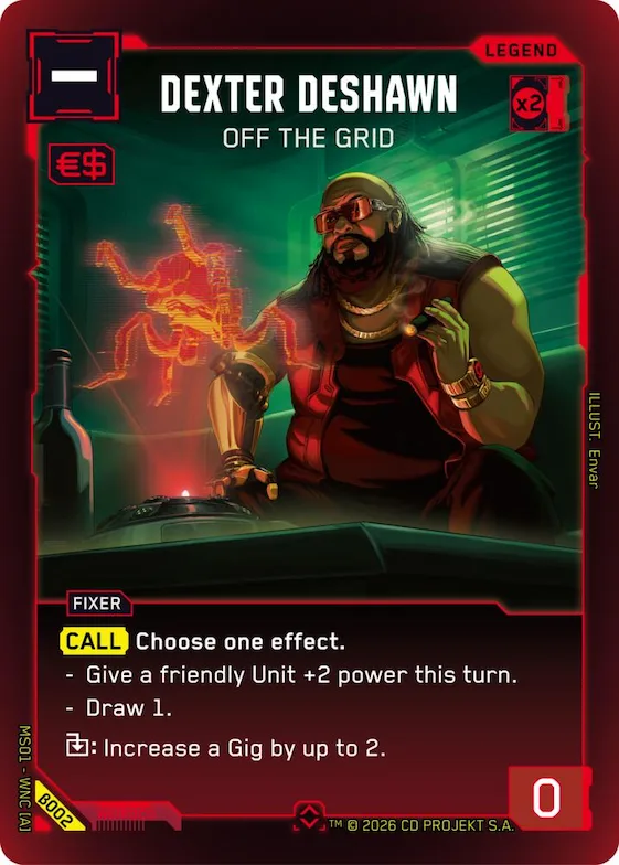 Dexter DeShawn - Off the Grid (Rare) #b2 – Welcome to Night City - Beta