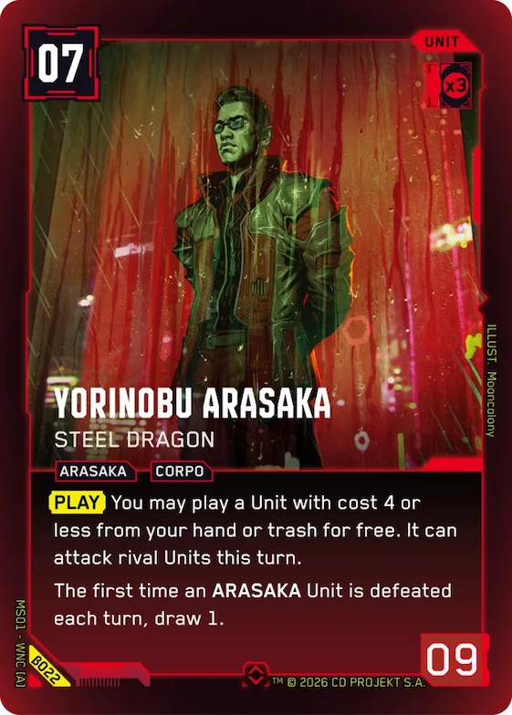 Yorinobu Arasaka - Steel Dragon #b22 – Welcome to Night City - Beta