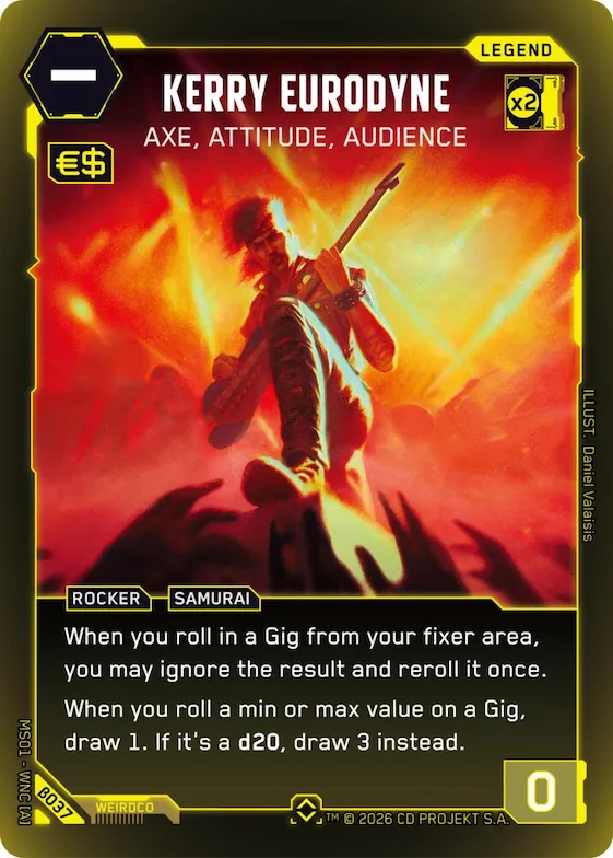 Kerry Eurodyne - Axe, Attitude, Audience (Rare) #b37 – Welcome to Night City - Beta