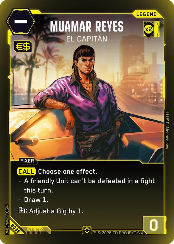 Muamar Reyes - El Capitan (Rare) #b38 – Welcome to Night City - Beta