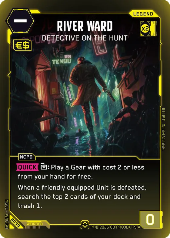River Ward - Detective on the Hunt (Rare) #b39 – Welcome to Night City - Beta