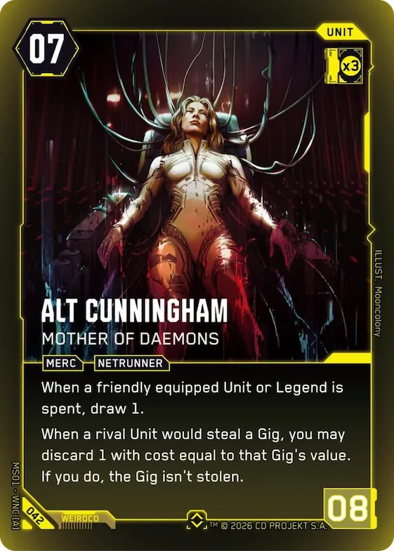 Alt Cunningham - Mother of Daemons (Rare) #b42 – Welcome to Night City - Beta