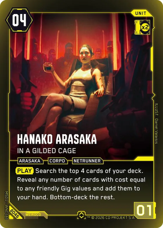 Hanako Arasaka - In a Gilded Cage (Rare) #b46 – Welcome to Night City - Beta