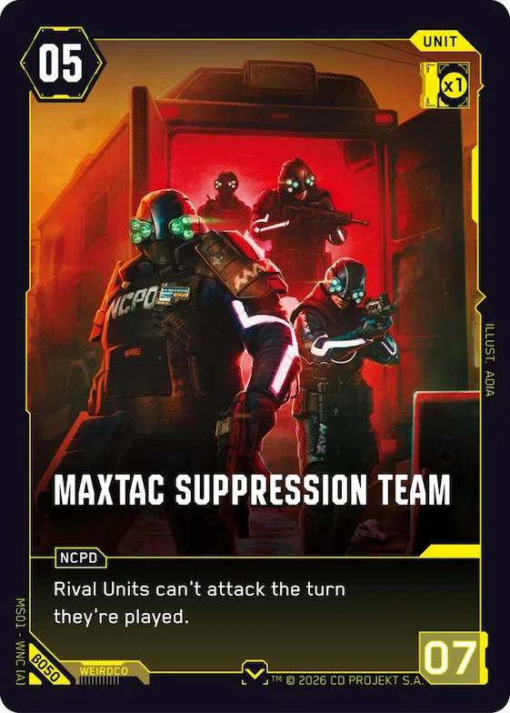 MaxTac Suppression Team #b50 – Welcome to Night City - Beta