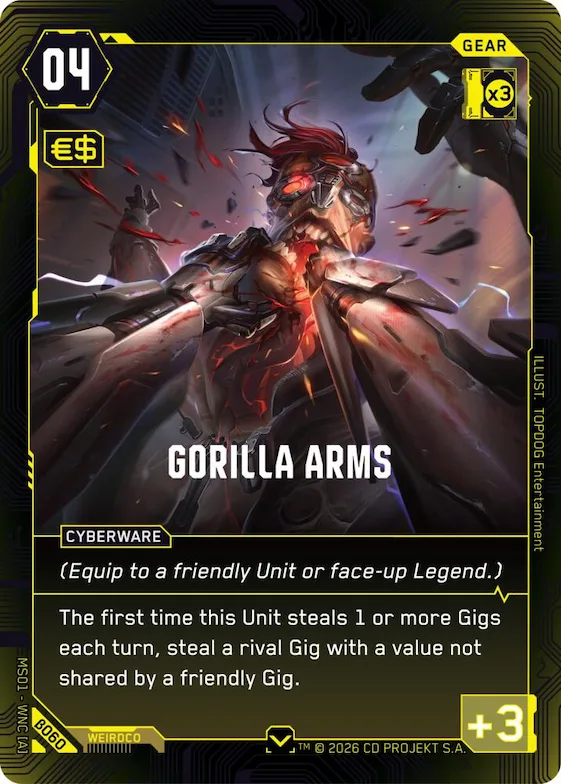 Gorilla Arms #b60 – Welcome to Night City - Beta