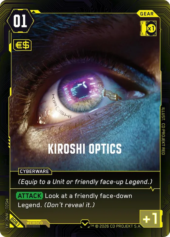 Kiroshi Optics #b61 – Welcome to Night City - Beta