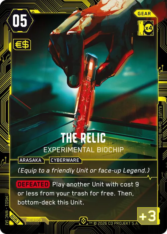 The Relic - Experimental Biochip (Epic) #b63 – Welcome to Night City - Beta