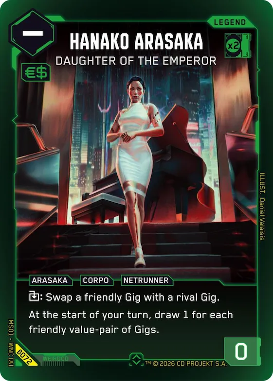 Hanako Arasaka - Daughter of the Emperor (Rare) #b72 – Welcome to Night City - Beta