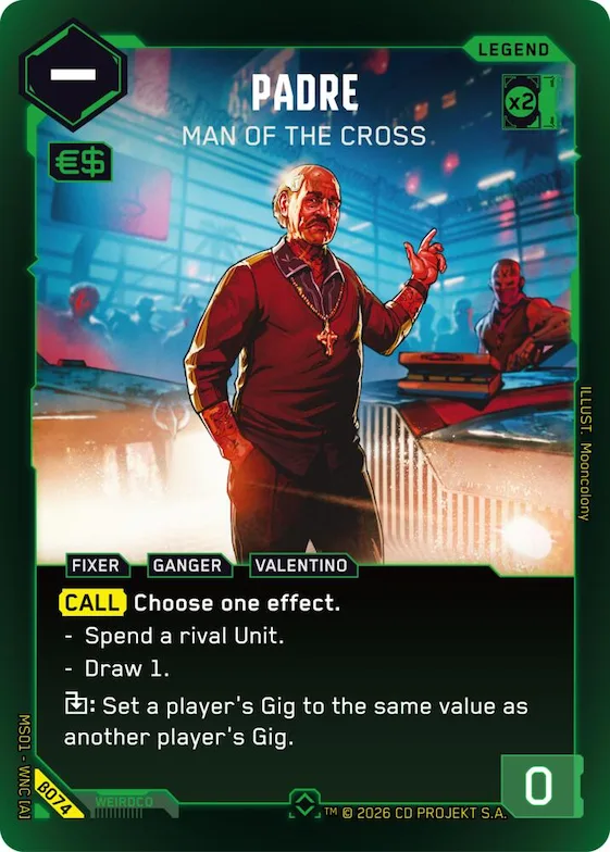 Padre - Man of the Cross (Rare) #b74 – Welcome to Night City - Beta
