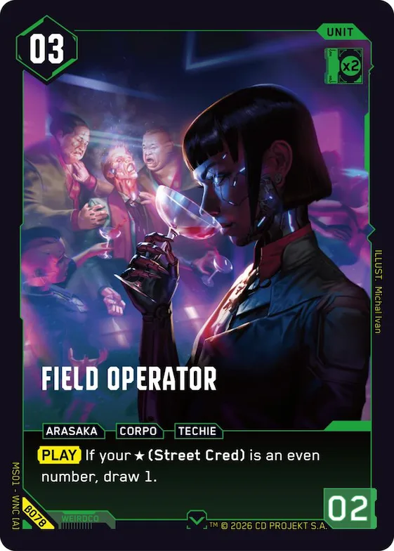 Field Operator #b78 – Welcome to Night City - Beta