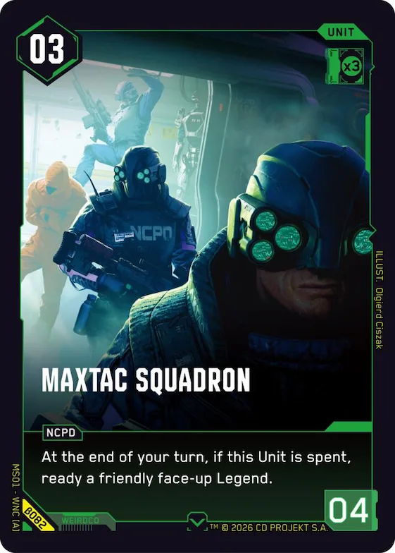 MaxTac Squadron #b82 – Welcome to Night City - Beta