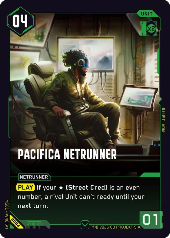 Pacifica Netrunner #b84 – Welcome to Night City - Beta