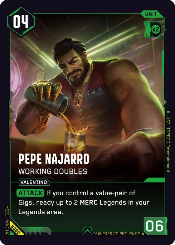 Pepe Najarro - Working Doubles #b86 – Welcome to Night City - Beta
