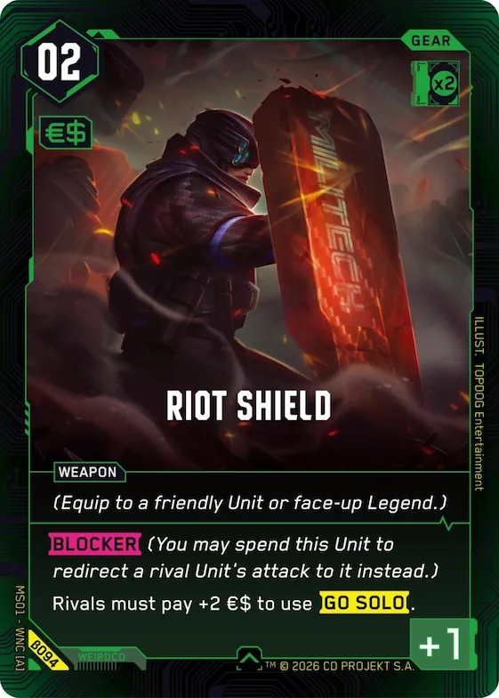Riot Shield #b94 – Welcome to Night City - Beta