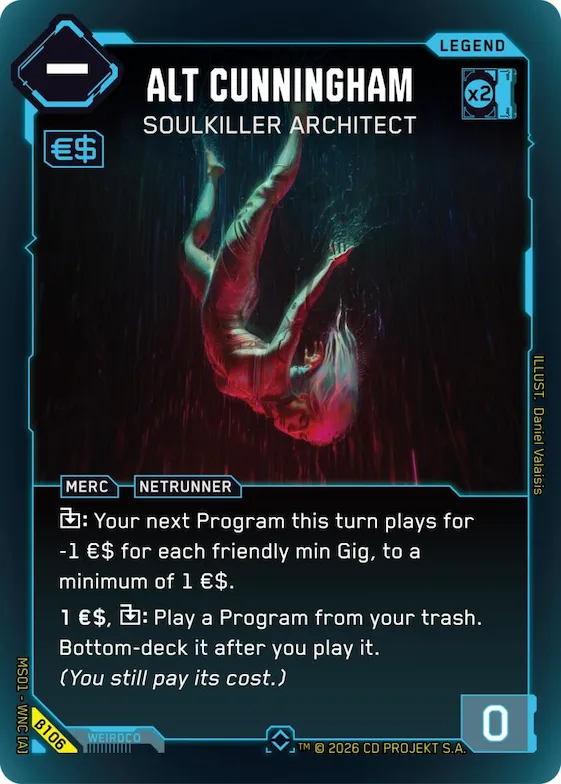 Alt Cunningham - Soulkiller Architect (Rare) #b106 – Welcome to Night City - Beta