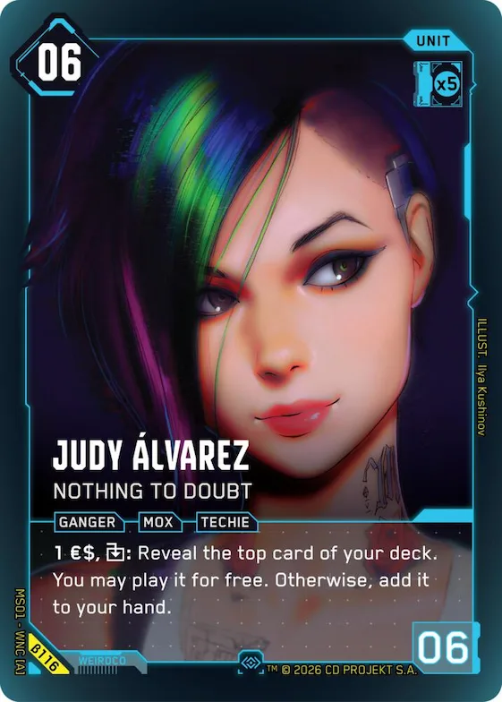Judy Alvarez - Nothing to Doubt (Secret) #b116 – Welcome to Night City - Beta
