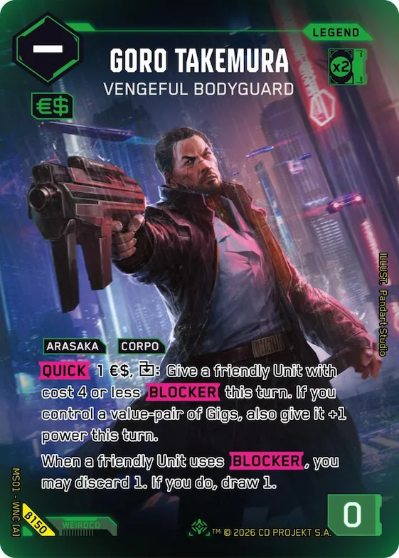 Goro Takemura - Vengeful Bodyguard (ILegend) #b150 – Welcome to Night City - Beta