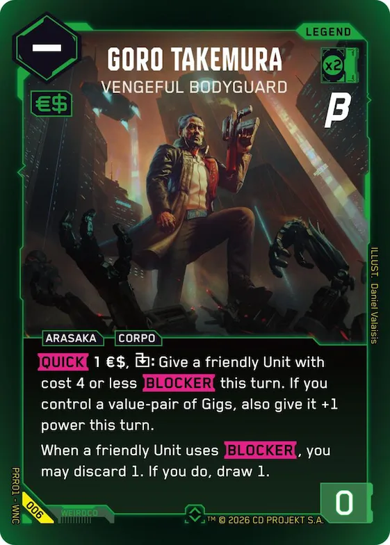 Goro Takemura - Vengeful Bodyguard #6 – Pre-Release Beta