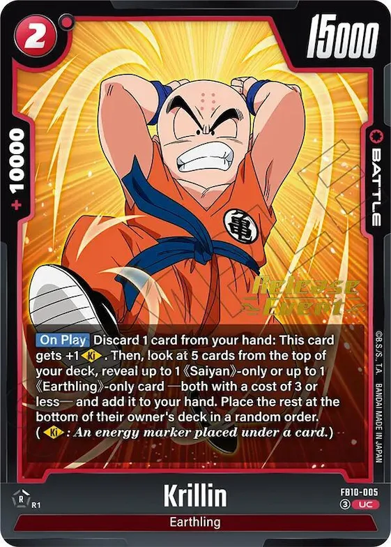 Krillin - FB10-005 #fb10-005 – Cross Force Release Event Cards