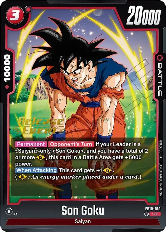 Son Goku - FB10-010 #fb10-010 – Cross Force Release Event Cards