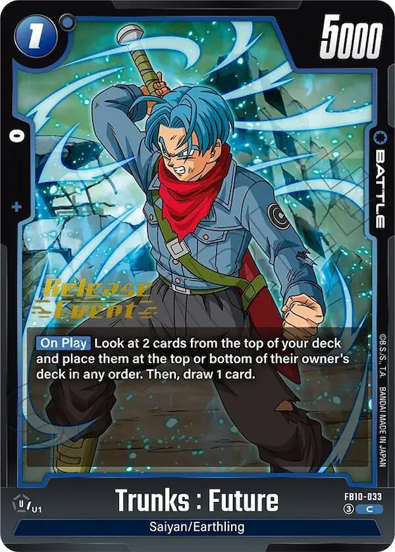 Trunks : Future - FB10-033 #fb10-033 – Cross Force Release Event Cards
