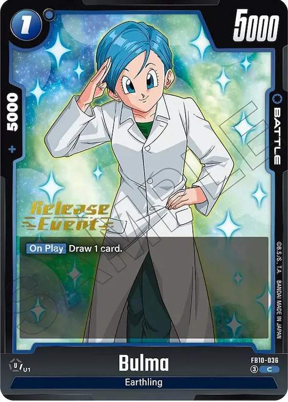 Bulma #fb10-036 – Cross Force Release Event Cards