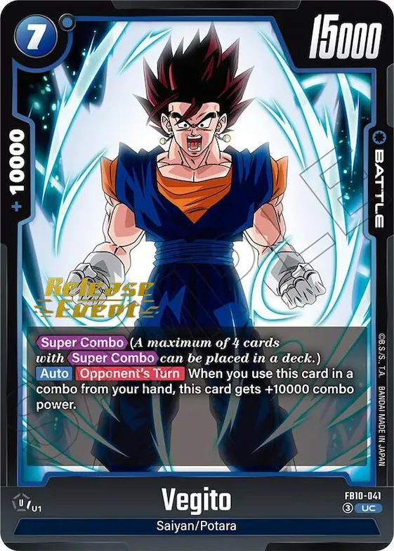 Vegito - FB10-041 #fb10-041 – Cross Force Release Event Cards