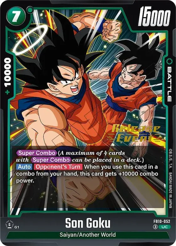 Son Goku - FB10-052 #fb10-052 – Cross Force Release Event Cards