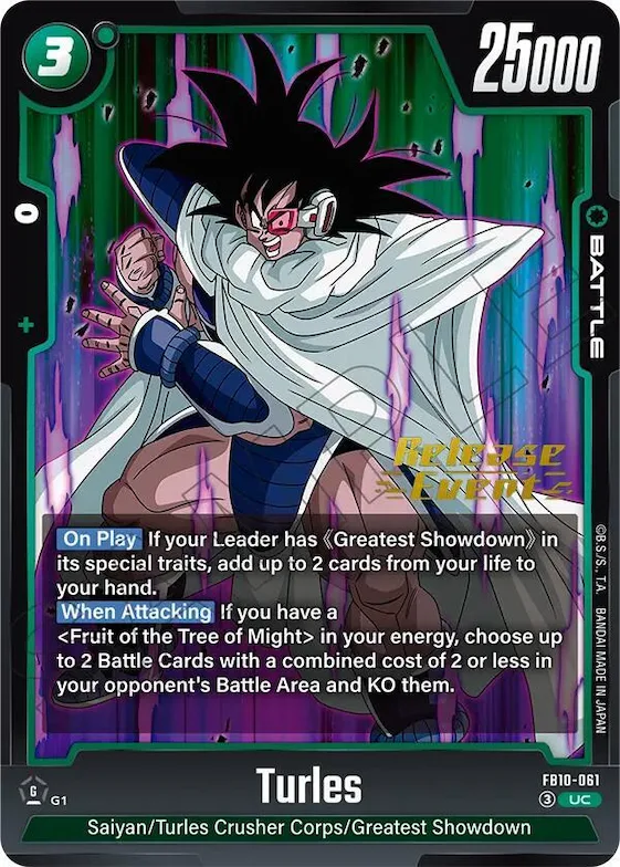 Turles - FB10-061 #fb10-061 – Cross Force Release Event Cards
