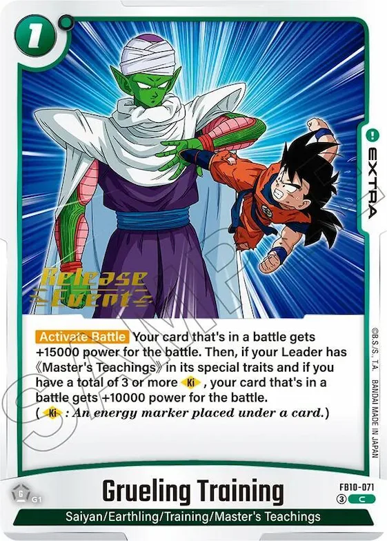 Grueling Training #fb10-071 – Cross Force Release Event Cards