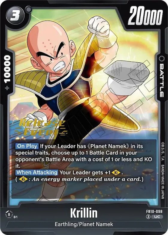 Krillin - FB10-098 #fb10-098 – Cross Force Release Event Cards