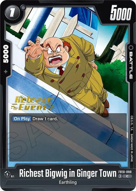 Richest Bigwig in Ginger Town #fb10-099 – Cross Force Release Event Cards