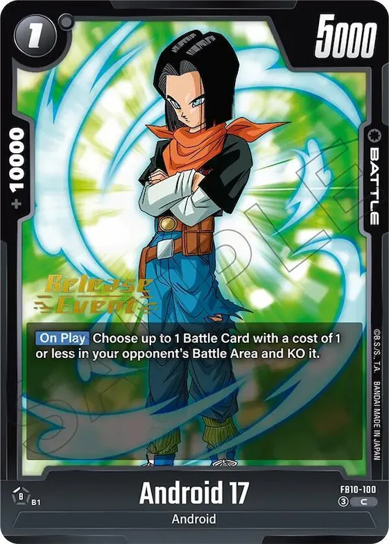 Android 17 - FB10-100 #fb10-100 – Cross Force Release Event Cards