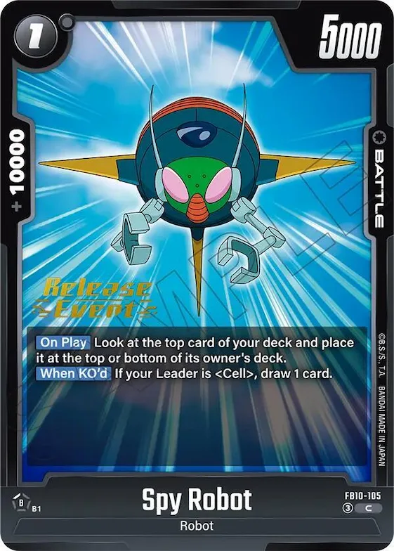 Spy Robot #fb10-105 – Cross Force Release Event Cards