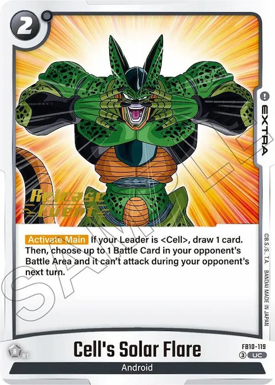 Cell's Solar Flare #fb10-119 – Cross Force Release Event Cards