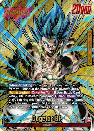 Gogeta : BR - FB09-001 (Super Alternate Art) #fb9-001 – Dual Evolution