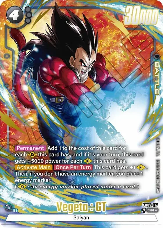 Vegeta : GT - FB09-117 (Alternate Art) #fb9-117 – Dual Evolution