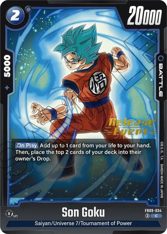 Son Goku - FB09-034 #fb9-034 – Dual Evolution Release Event Cards