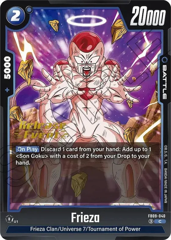 Frieza #fb9-040 – Dual Evolution Release Event Cards