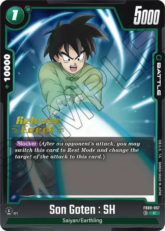 Son Goten : SH #fb9-057 – Dual Evolution Release Event Cards