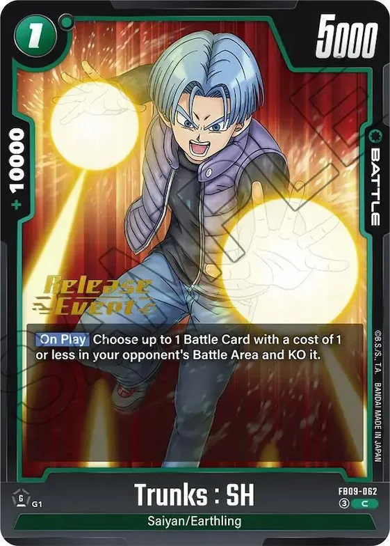 Trunks : SH #fb9-062 – Dual Evolution Release Event Cards