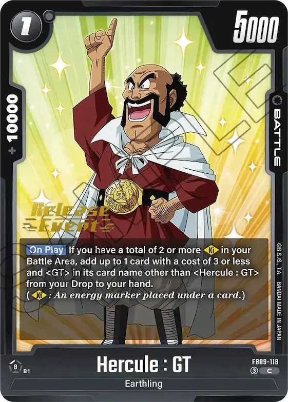 Hercule : GT #fb9-118 – Dual Evolution Release Event Cards