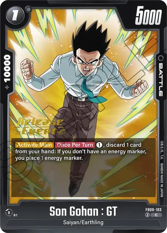 Son Gohan : GT - FB09-103 #fb9-103 – Dual Evolution Release Event Cards