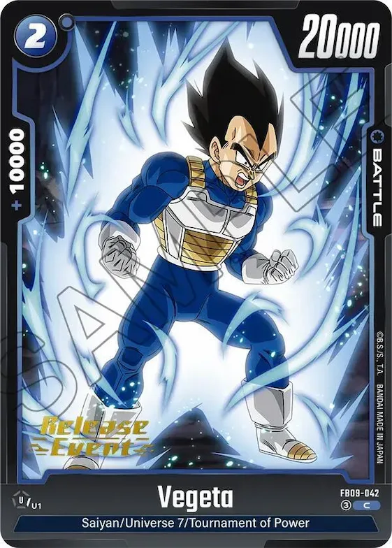 Vegeta - FB09-042 #fb9-042 – Dual Evolution Release Event Cards